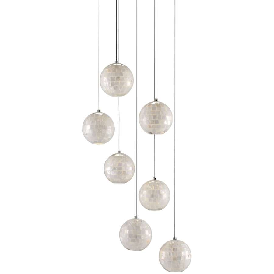 Currey and Company Finhorn 7 Light 13" Wide Multi Light Pendant