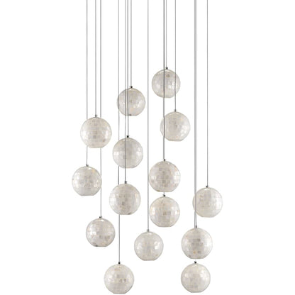 Currey and Company Finhorn 15 Light 21" Wide Multi Light Pendant