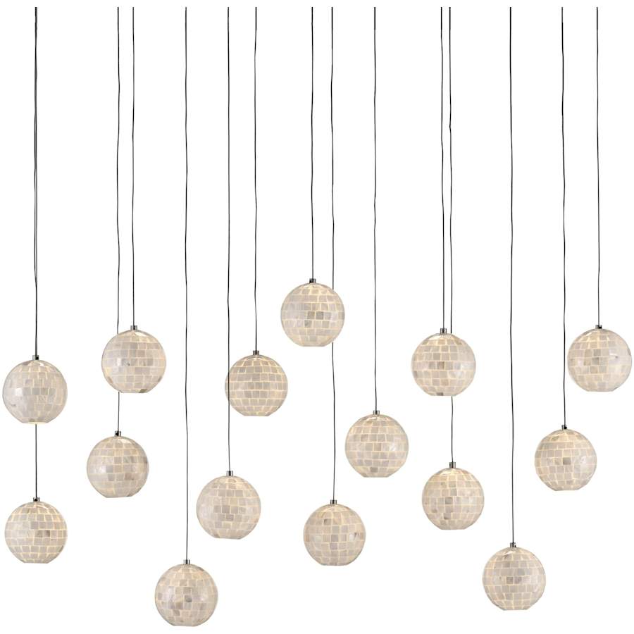 Currey and Company Finhorn 15 Light 48" Wide Linear Pendant