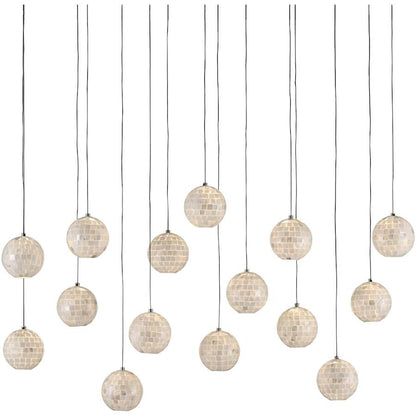 Currey and Company Finhorn 15 Light 48" Wide Linear Pendant