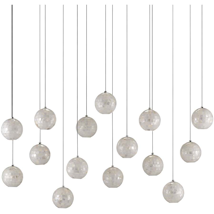 Currey and Company Finhorn 15 Light 48" Wide Linear Pendant