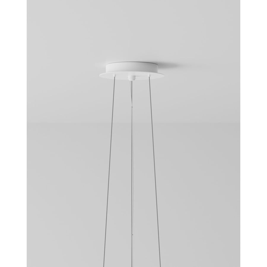 Currey and Company Rousham 6 Light 30" Wide Wrought Iron Drum Chandelier with Paper Shade