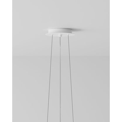 Currey and Company Rousham 6 Light 30" Wide Wrought Iron Drum Chandelier with Paper Shade