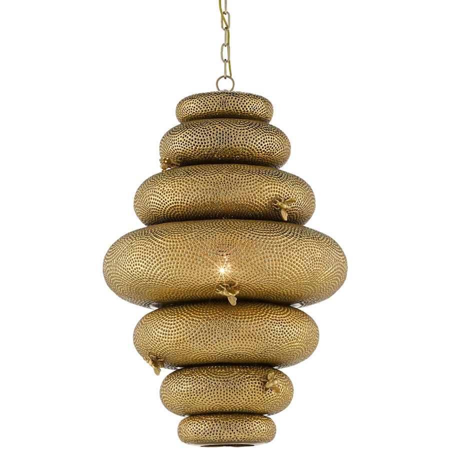Currey and Company Bee My Honey 21" Wide Chandelier