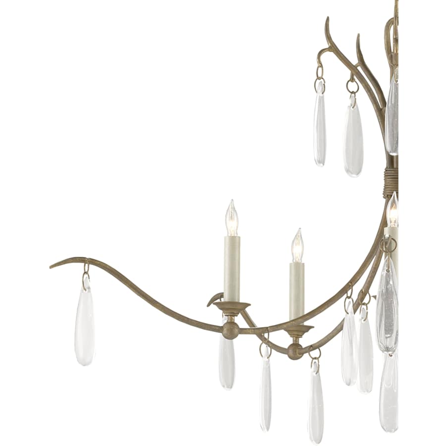 Currey and Company Marshallia 5 Light 38" Wide Crystal Chandelier