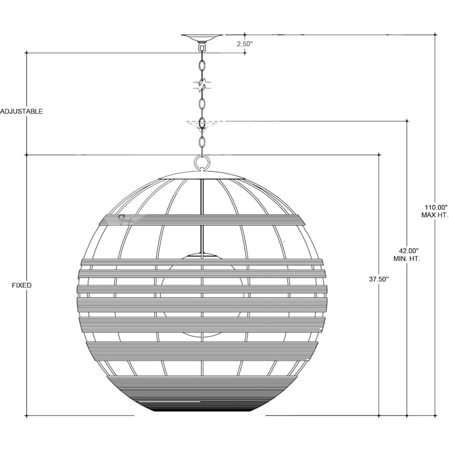 Currey and Company Lapsley 34" Wide Chandelier