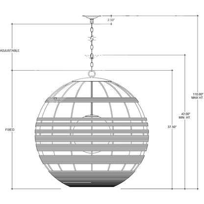 Currey and Company Lapsley 34" Wide Chandelier