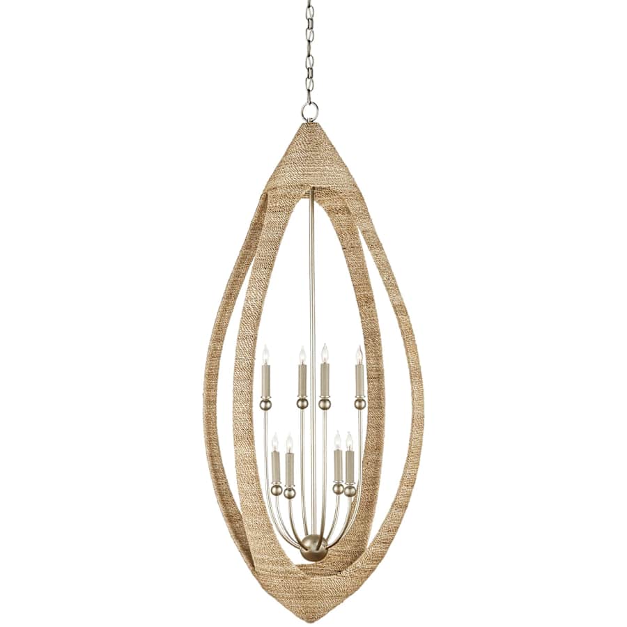 Currey and Company Menorca 8 Light 25" Wide Candle Style Chandelier