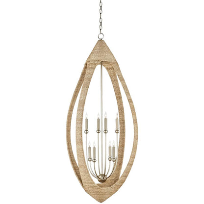 Currey and Company Menorca 8 Light 25" Wide Candle Style Chandelier