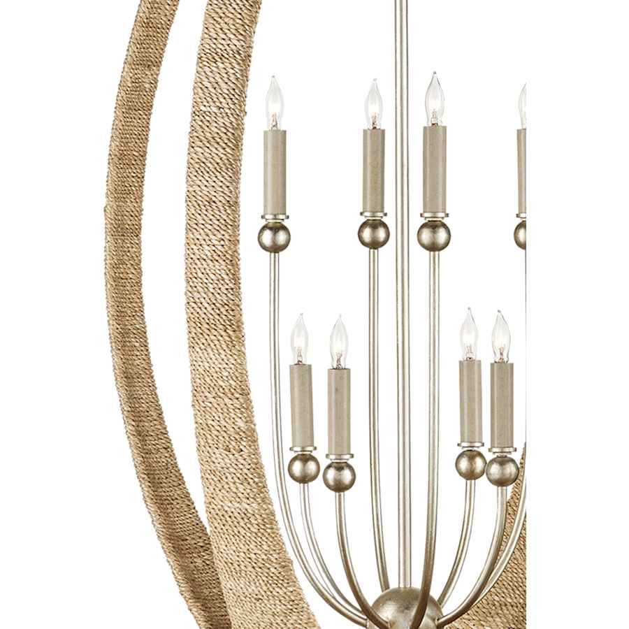 Currey and Company Menorca 8 Light 25" Wide Candle Style Chandelier