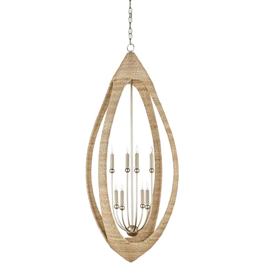 Currey and Company Menorca 8 Light 25" Wide Candle Style Chandelier