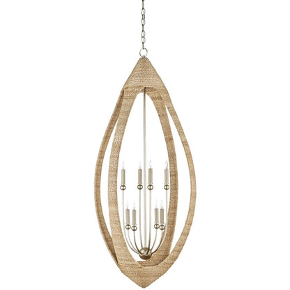 Currey and Company Menorca 8 Light 25" Wide Candle Style Chandelier