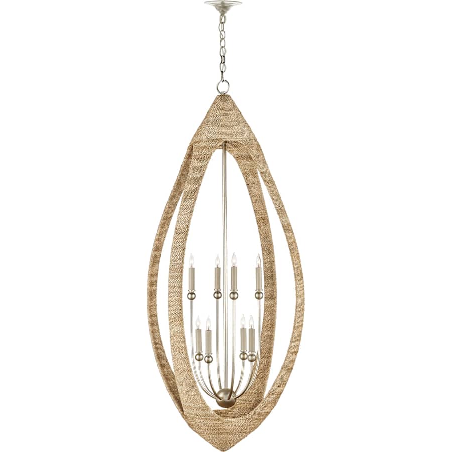 Currey and Company Menorca 8 Light 25" Wide Candle Style Chandelier