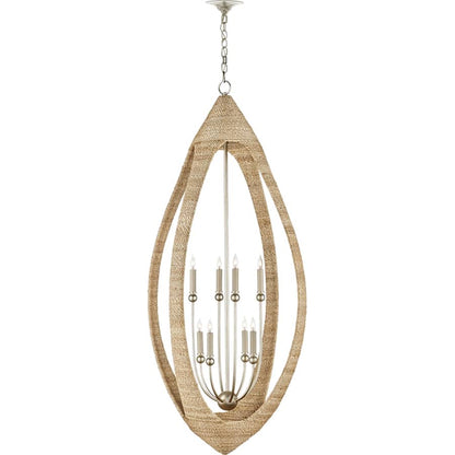 Currey and Company Menorca 8 Light 25" Wide Candle Style Chandelier