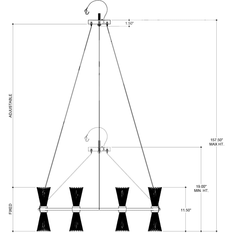 Currey and Company Novatude 16 Light 34" Wide Sputnik Chandelier