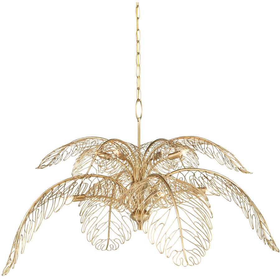 Currey and Company Taormina 8 Light 50" Wide Abstract Chandelier