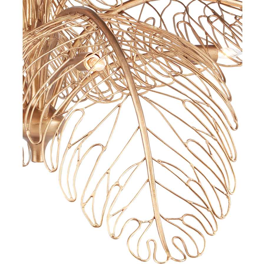 Currey and Company Taormina 8 Light 50" Wide Abstract Chandelier