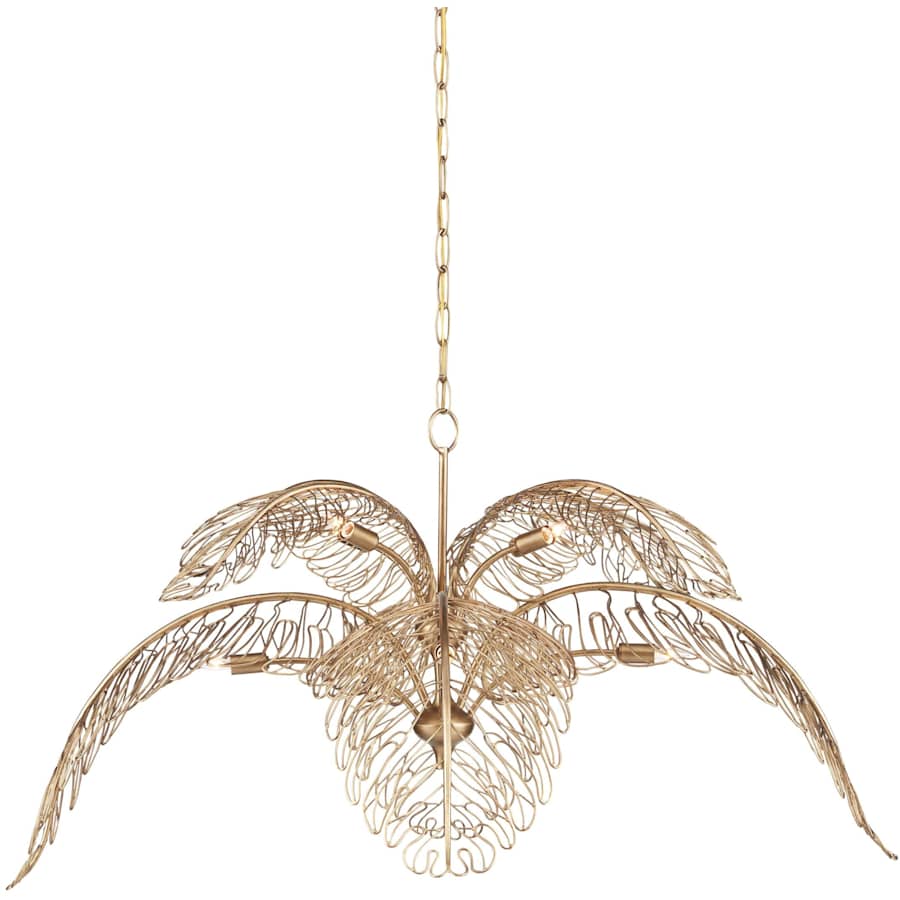 Currey and Company Taormina 8 Light 50" Wide Abstract Chandelier