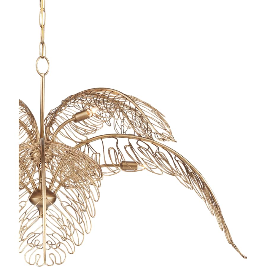 Currey and Company Taormina 8 Light 50" Wide Abstract Chandelier