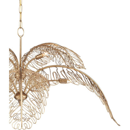 Currey and Company Taormina 8 Light 50" Wide Abstract Chandelier