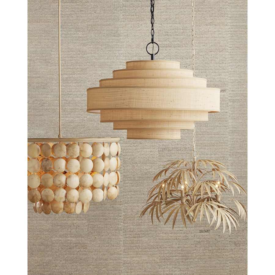 Currey and Company Buko 6 Light 32" Wide Chandelier