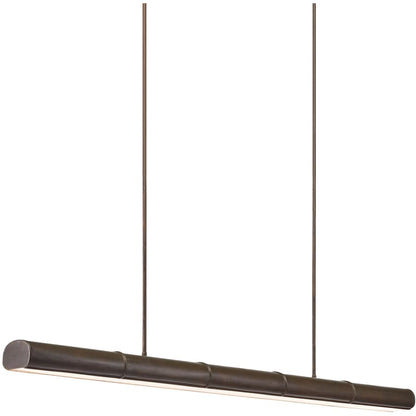 Currey and Company Lyon 5 Light 65" Wide LED Linear Chandelier
