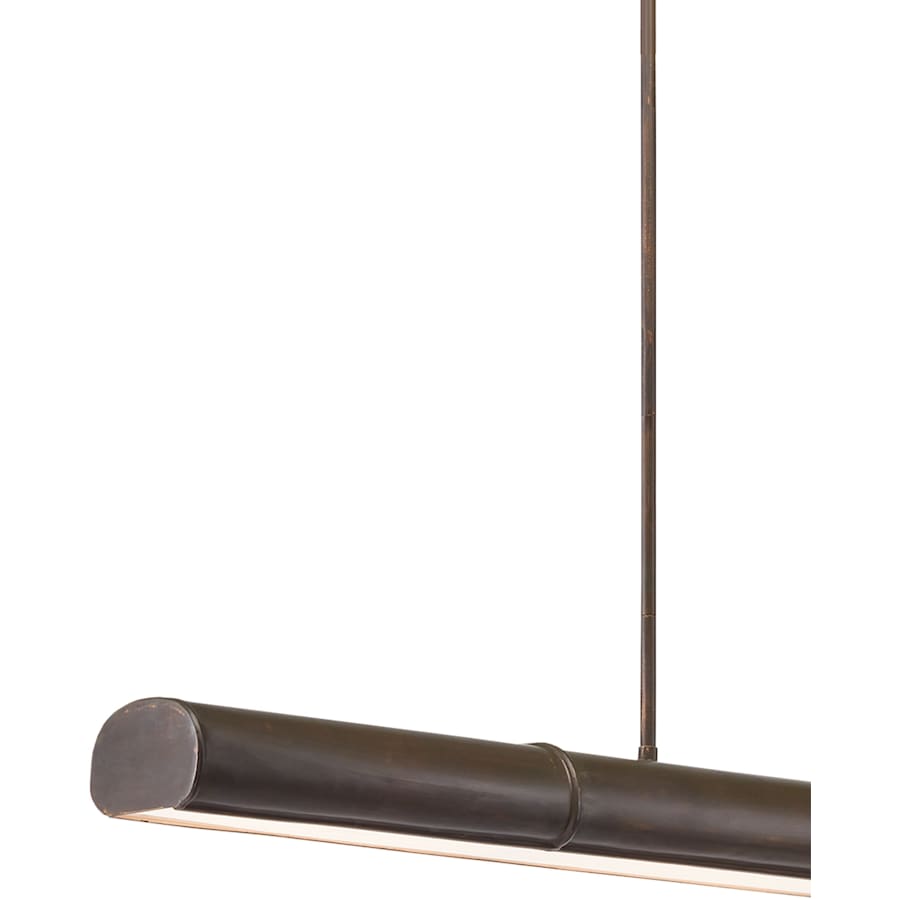 Currey and Company Lyon 5 Light 65" Wide LED Linear Chandelier