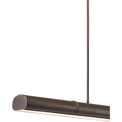 Currey and Company Lyon 5 Light 65" Wide LED Linear Chandelier