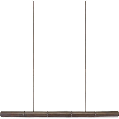 Currey and Company Lyon 5 Light 65" Wide LED Linear Chandelier