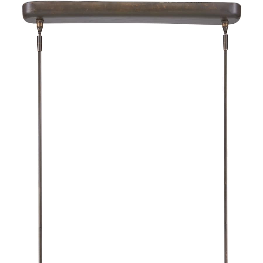 Currey and Company Lyon 5 Light 65" Wide LED Linear Chandelier