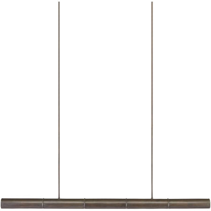 Currey and Company Lyon 5 Light 65" Wide LED Linear Chandelier