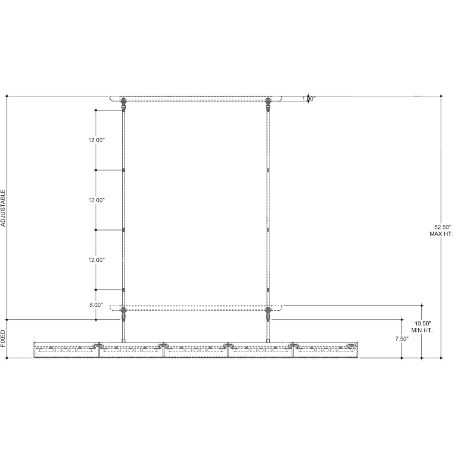 Currey and Company Lyon 5 Light 65" Wide LED Linear Chandelier