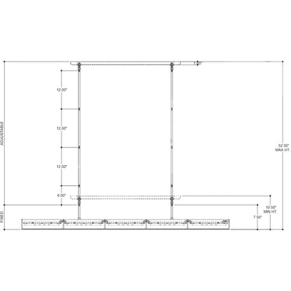 Currey and Company Lyon 5 Light 65" Wide LED Linear Chandelier