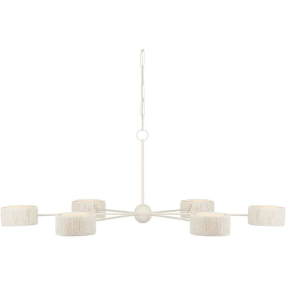 Currey and Company Monreale 6 Light 54" Wide LED Ring Chandelier