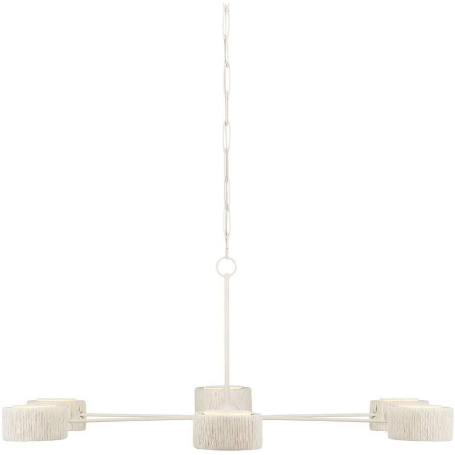 Currey and Company Monreale 6 Light 54" Wide LED Ring Chandelier