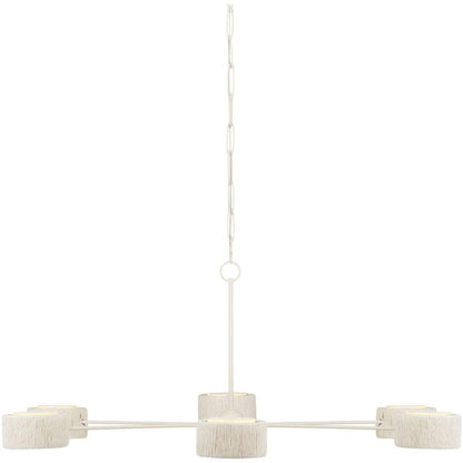 Currey and Company Monreale 6 Light 54" Wide LED Ring Chandelier