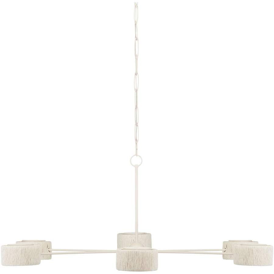 Currey and Company Monreale 6 Light 54" Wide LED Ring Chandelier
