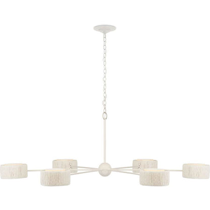 Currey and Company Monreale 6 Light 54" Wide LED Ring Chandelier