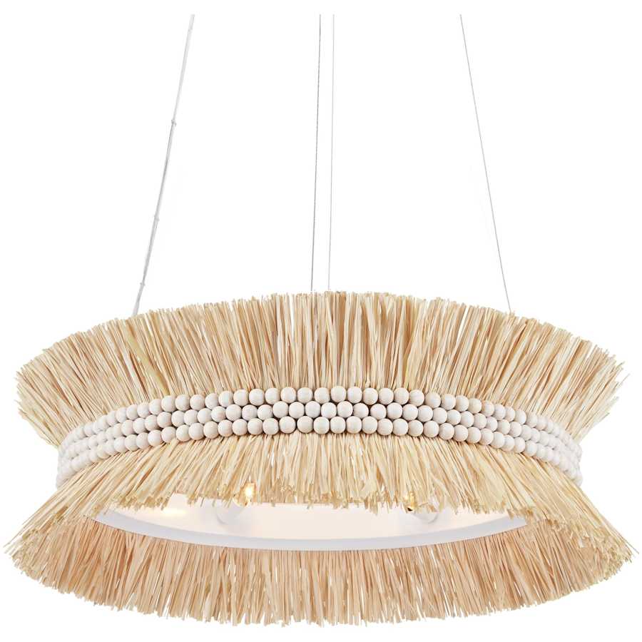Currey and Company Seychelles 6 Light 33" Wide Chandelier