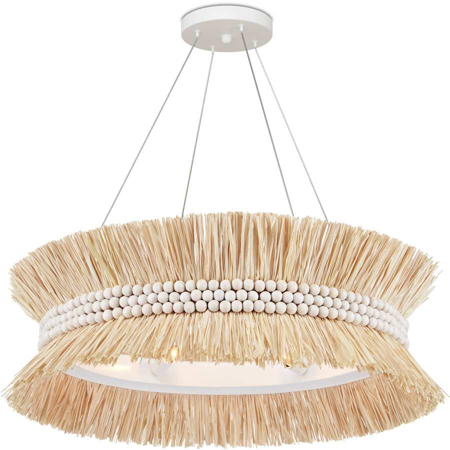 Currey and Company Seychelles 6 Light 33" Wide Chandelier