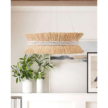 Currey and Company Seychelles 6 Light 33" Wide Chandelier