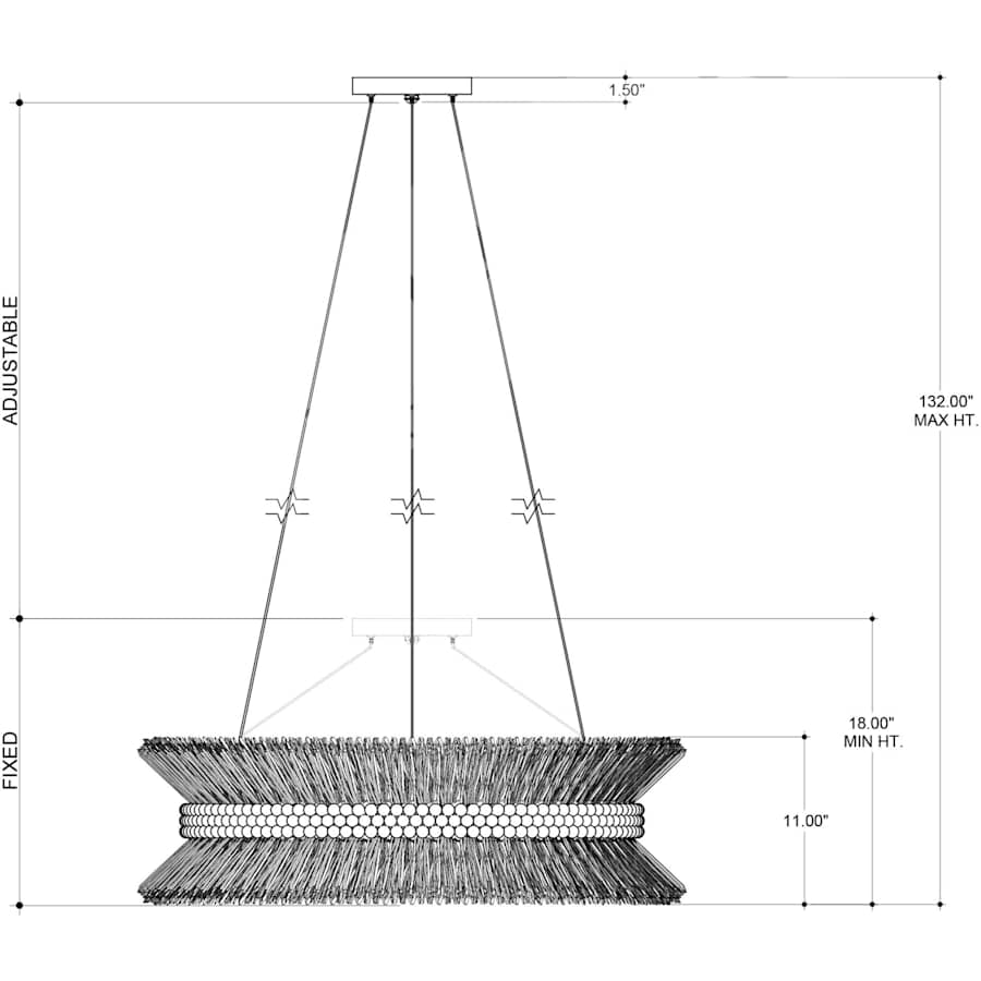 Currey and Company Seychelles 6 Light 33" Wide Chandelier