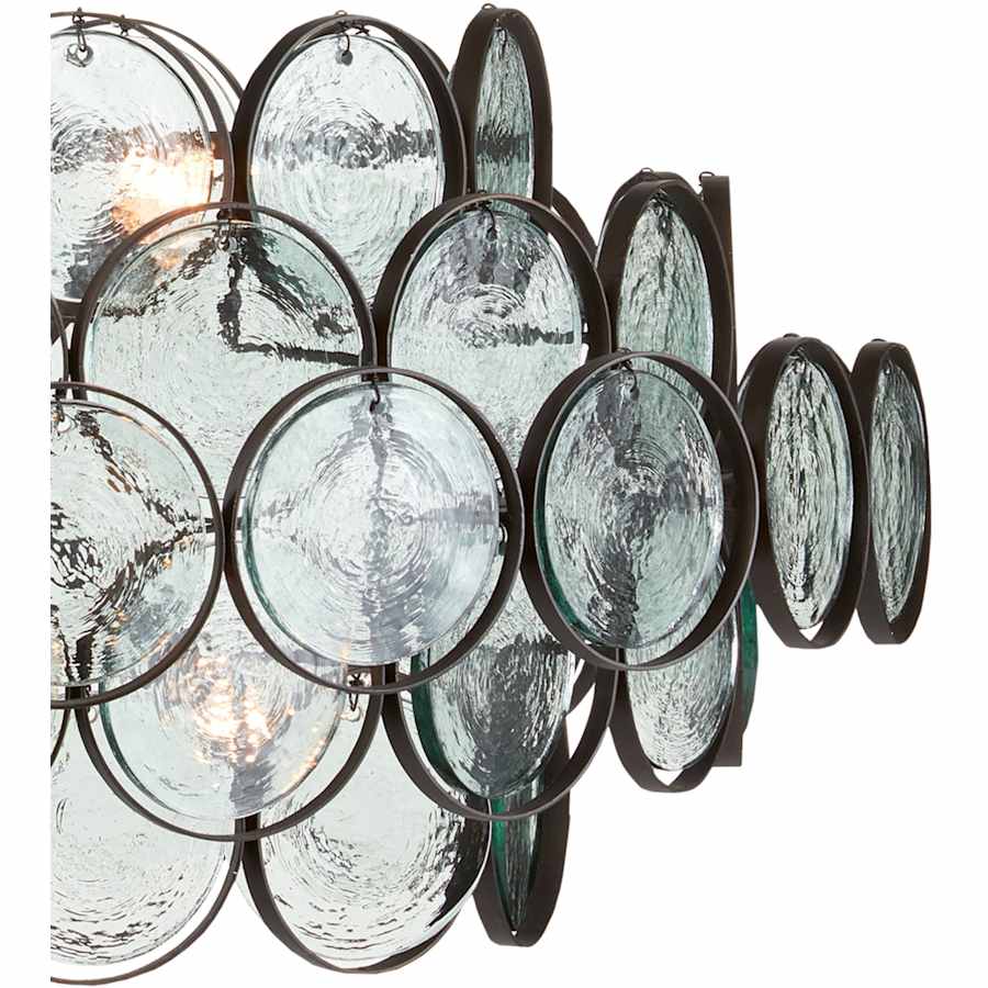 Currey and Company Galahad 8 Light 34" Wide Crystal Billiard Chandelier