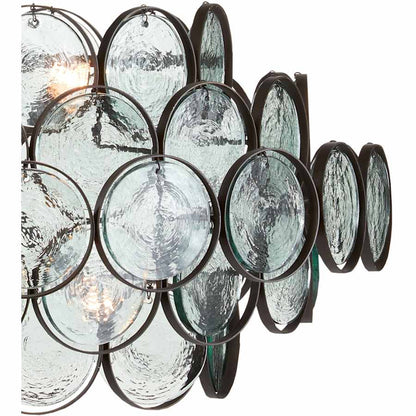 Currey and Company Galahad 8 Light 34" Wide Crystal Billiard Chandelier