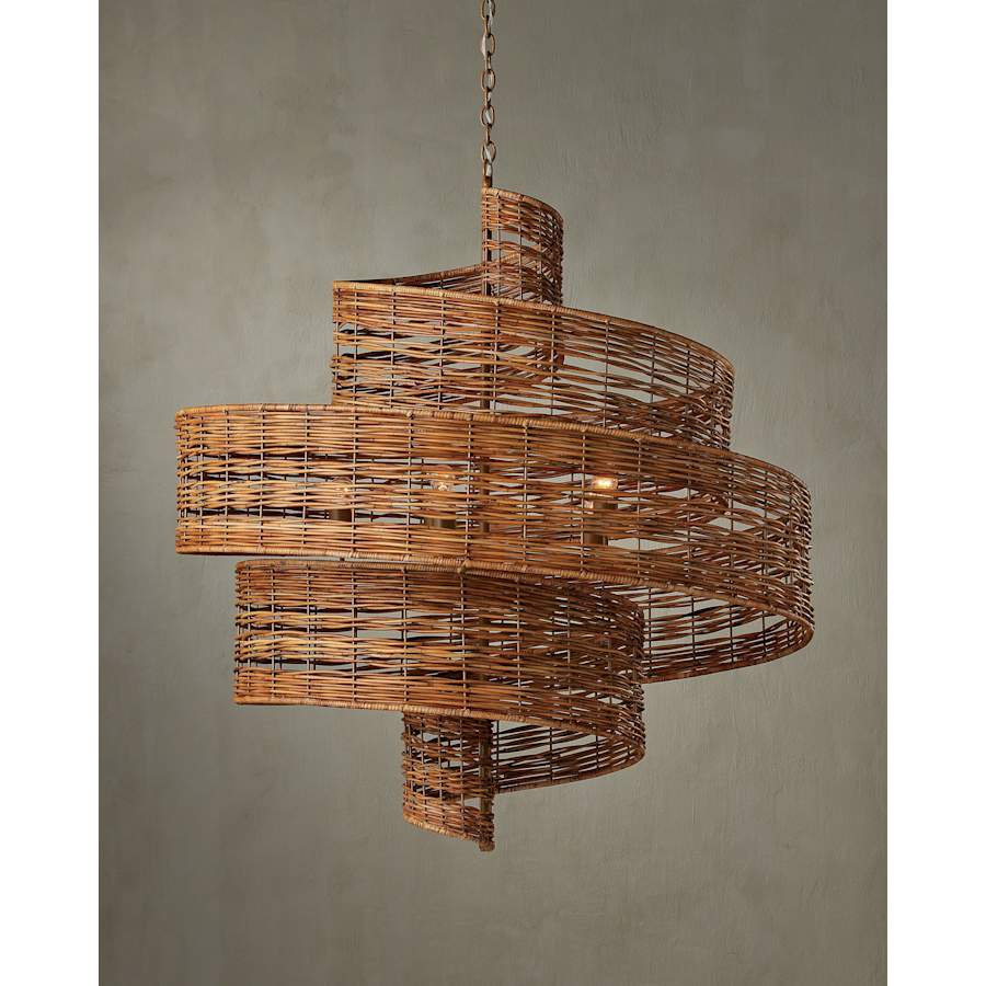 Currey and Company Saisei 5 Light 45" Wide Chandelier