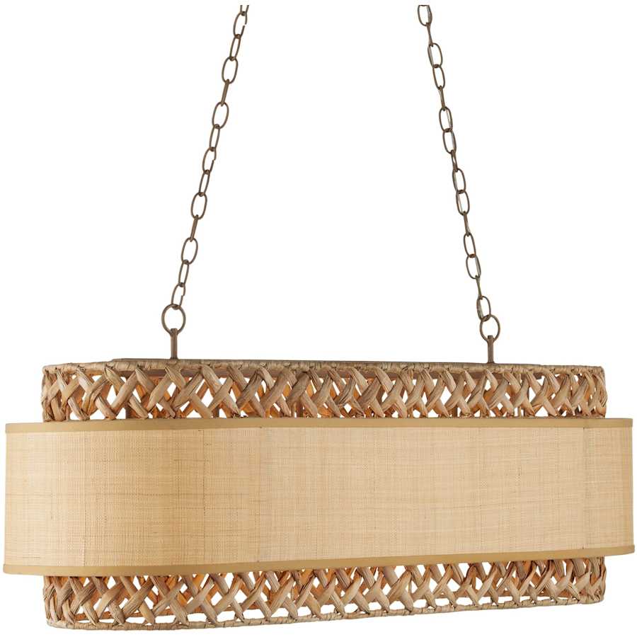 Currey and Company Isola 6 Light 43" Wide Linear Chandelier