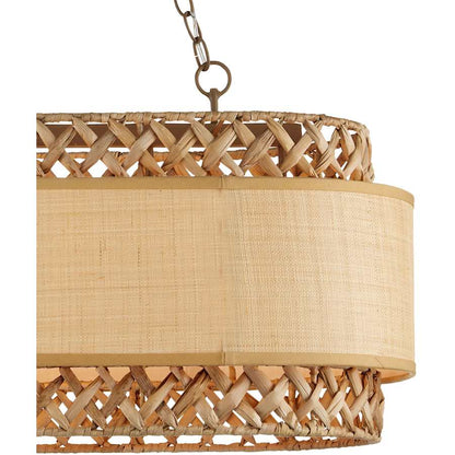 Currey and Company Isola 6 Light 43" Wide Linear Chandelier