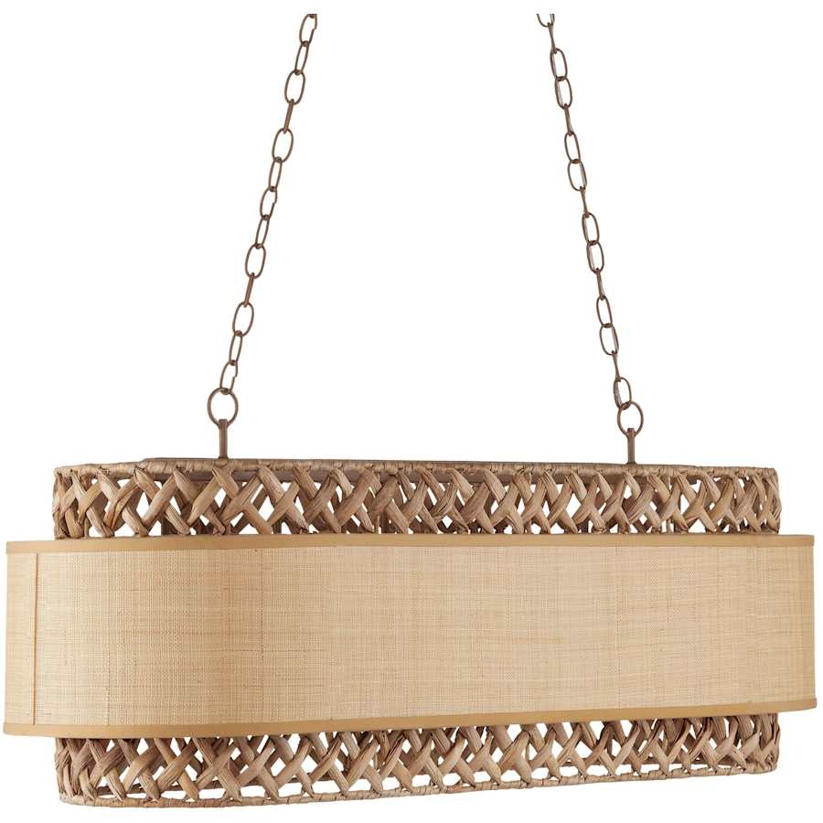 Currey and Company Isola 6 Light 43" Wide Linear Chandelier