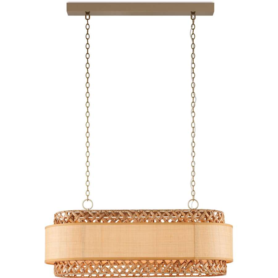 Currey and Company Isola 6 Light 43" Wide Linear Chandelier