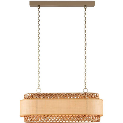 Currey and Company Isola 6 Light 43" Wide Linear Chandelier